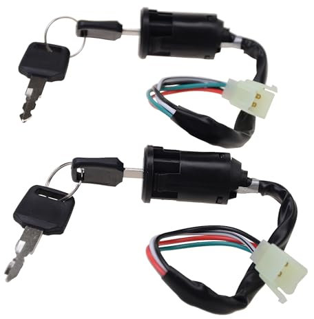 GOOFIT 2 Set 4 Pin clé Contact à commutateur Remplacement pour la Fabrication Chinoise 50cc 70cc 90cc 110cc 125cc ATV Dirtbike PocketBike PitBike