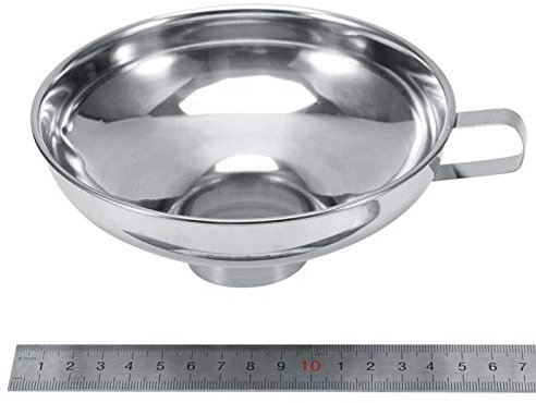 Canning Funnel,5.91inch Wide Neck Funnel,Stainless Steel Funnels with Handle,Large Food Funnels Metal Wide Mouth Easy Fill with Handle Jam for Large and Regular Mouth Jars