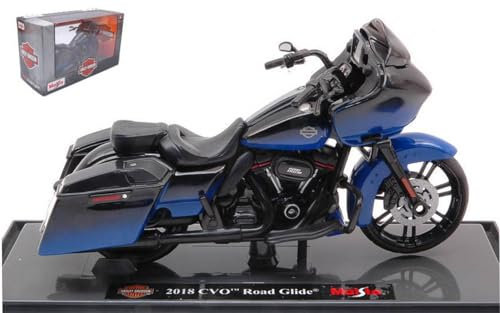 Scale Modell KOMPATIBEL MIT Harley Davidson CVO Road Glide 2018 Blue 1:18 MAISTO MI19136