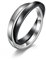 Musihy Herrenring Edelstahl Schwarz, Herren Ring 60 (19.1) Ring Schwarz Herren Doppelring Doppelring Schmuck Ring