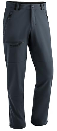 Maier Sports Herren Outdoorhose Adakit M, Winter-Wanderhose mit Fleece Innenseite, atmungsaktive und warme Softshell-Hose