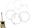 Jinmen 5 Stück E-Gitarrensaiten 1-6 Saiten-Set, Stahl-E-Gitarrensaiten rund gewickelt, klassische Gitarrensaiten, E-Gitarre, Stahlsaiten, Vorteilspack Gitarrensaiten-Set