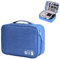 LTLSZRN Cable Organizer, Blue, Electronic Accessories Bag, Multifunction Organizer for Camera Disc Charger, Travel Case Organizer