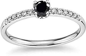 Erstellter Stein runder facettierter schwarzer Onyx Cz Ring – 925er massiver Silberring Schwarzer schwarzer Onyx Cz Edelsteinring – Schönheitsschmuckgeschenk für Lehrertag