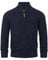 Indicode Herren INLut Strickjacke mit Stehkragen und Reißverschluss | Cardigan Feinstrickjacke für Männer Navy, L