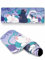Gaming Mauspad XXL Cartoon Katze Mousepad Groß 700x300x3mm Verlängertes Großes Schreibtischauflage mit rutschfeste Basis und genähte Kante für PC, Laptop