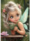 DPHERO DIY Fee Diamant Painting Bilder für Erwachsene Anfänger,5D Mädchen Diamond Painting Set,DIY Runde Steine Kaffee Diamant Kunst Kits,Fantasie Diamant Painting für Zuhause Dekor 30x40 cm