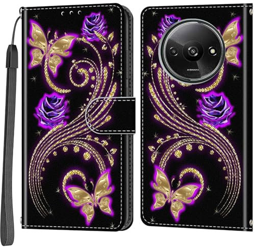 Salanheo Wallet Case for Xiaomi Redmi A3 / A3x, with [Card Slots] Flip Leather Protective Phone Case Compatible Xiaomi Redmi A3 / A3x