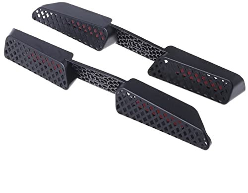 Pexorin 2 piezas traseras de coche, for asiento, cubierta de salida de ventilación de aire acondicionado, for Seat, LEON, for Skoda, MK2 2005-2012, for Octavia, (1Z) 2005-2013 ABS NEGRO Cubierta de ve
