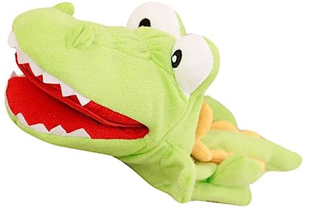 ERINGOGO Krokodil Handpuppe Aus Pp Baumwolle Interaktives Eltern Spielzeug Für Geschichtenerzählen Rollenspiele Und Puppentheater Ultra-weich Und Bequem
