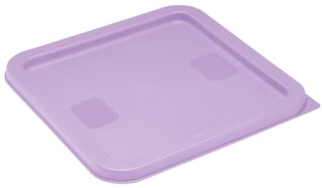 Vogue Hygiplas Square Purple Lid to fit, 5.5-7 Ltr | Secures ingredients safely to prevent contamination, maintaining freshness and hygiene in busy commercial kitchens.