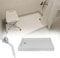WLCGYD Home Shower Tray With Riser Kit, Anti Slip White Rectangle Shower Tray for Campervan Motorhomes Camper, Acrylic Material, Rectangle Shape(800 x 900 mm)