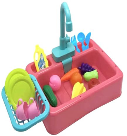 Lavello Giocattolo | Giocattolo Lavastoviglie per Giochi di Ruolo | Tavolo Acqua Educativo per Bambini 1-3 Anni Interno Esterno Asilo Scuola Materna Unisex
