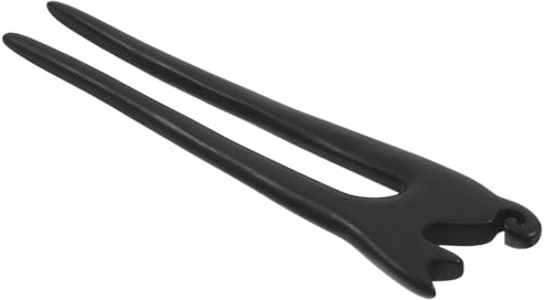 ibasenice Baguette de Fourchette en Bois Sculptée Chat Vintage, Pratique et Facile à Glisser un Chignon, Accessoire Élégant pour Femmes et Adolescentes Lors de Soirées