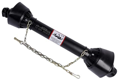 Trusauto T4 Eje de Toma de Fuerza 800-1040mm Eje de Transmisión 460Nm 540rpm 1-3/8 6 Dientes Tractor 35mm Redondo Implemento Maquinaria Forestal Negro