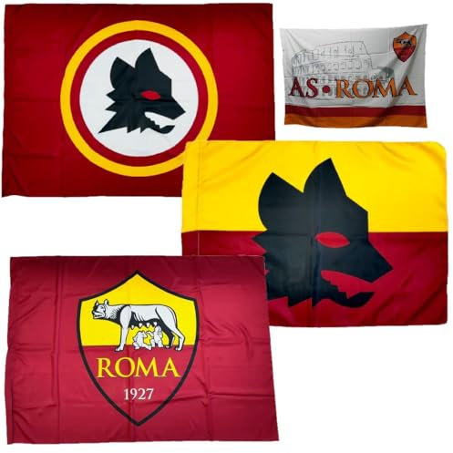 Bandiera Roma 100x140 cm Gadget Tifosi Giallorossi PS 03782