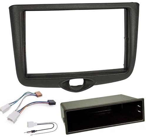 Sound Way Kit per montaggio autoradio 1 DIN Toyota Yaris 1999-2003, adattatore mascherina stereo