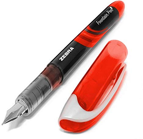 Zebra Fuente - Disposable Fountain Pen - Red Ink - Single