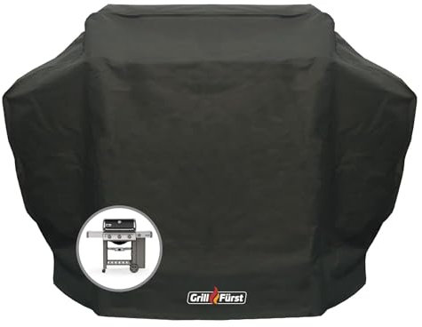 Grillfürst Grill Abdeckhaube - robuste Grill-Abdeckung 156 x 70 x 113 cm, wetterfest und wasserdicht, Abdeckung Gasgrill für für Weber Gasgrill Serie Genesis 300
