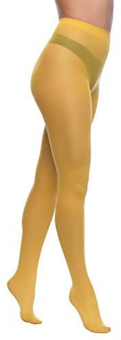 Yenita 3er Pack Damen Strumpfhosen 70 Den, Matte, Blickdichte Mikrofaser Strumpfhose (XL, Mango Mojito 3er Pack)