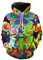 Rick and Morty Kapuzenpullover mit Tasche, Cartoon Charakter Paar Pullover (RM04-L/XL)