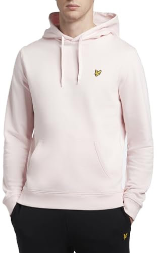 Lyle & Scott Uomo Maglione con Cappuccio Rosa Chiaro XS