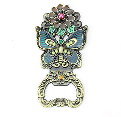 ARFUKA Bottle Opener Magnetic Beer Bottle Opener Retro Butterfly Shaped Soda Beverage Beer Opener Fridge Magnet Women Men Gift for Wedding Christmas and Birthday