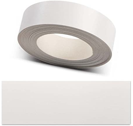 ben+camilla.com Kantenumleimer zum Aufbügeln | Weiß 30 mm x 5 m Rolle (matt glatt) | Premium Qualität für professionelle Ergebnisse | Kantenschutz