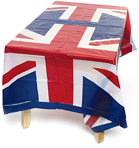 Baker Ross PJ144 Tischdecken, Union Jack, 2 Stück, Partyzubehör und Dekorationen, 165 x 137 cm
