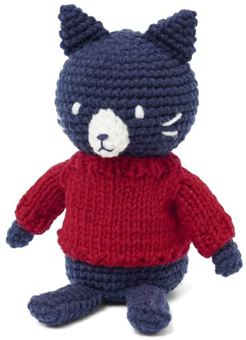 原ウール HARAWOOL Itohenlab Strickset Amigurumi #5-1 Katze im Pullover