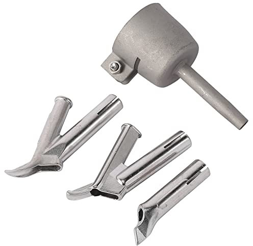 Ugelli di saldatura a velocità, 4 pezzi di velocità di saldatura punta 5mm di forma rotonda saldatore punte per vinile PVC plastica Leister pistola ad aria calda