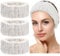 3 Stück Spa Gesicht Stirnband für Schminken und Gesicht Waschen Frottee Haarband für Yoga Sport Dusche Elastisch Gesicht Kopfwickel für Mädchen Frauen (Weiß)