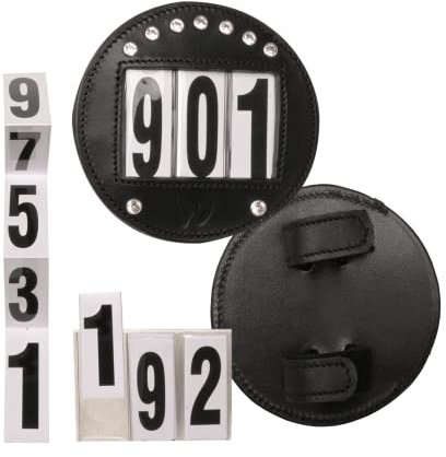 WALDHAUSEN Kopfnummern Leder, schwarz
