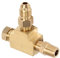 Raccord Adaptateur en T, Raccord 4AN 1 8in NPT BSP Té en Laiton 1 8BSP étanchéité Parfaite pour Capteur de Pression D'alimentation en Huile Turbo
