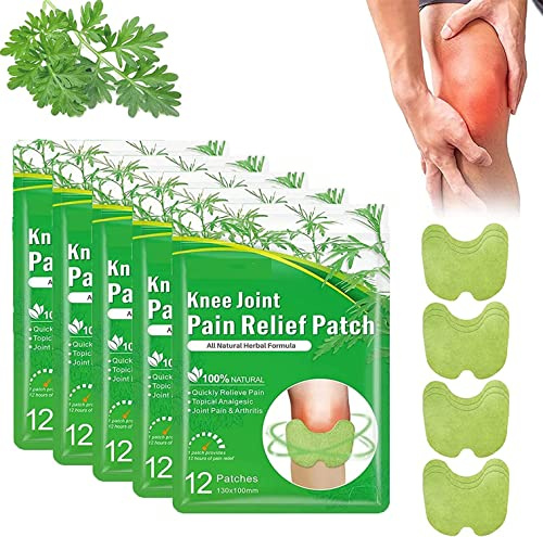Flexiknee - Natural Knee Pain Patches, Knee Joint Pain Relief Patch,Flexiknee Herbal Knee Patch,Herbal Knee Patches for Pain Relief (5 Box)