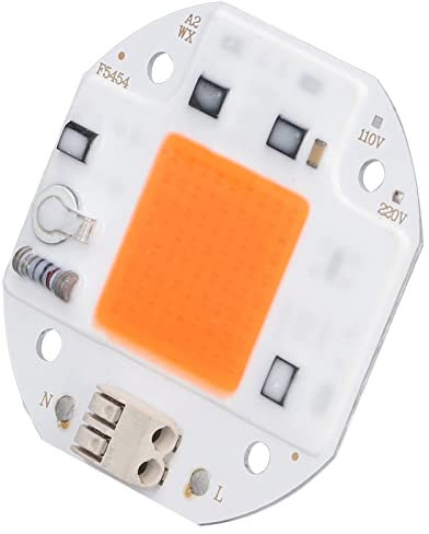 Fockety LED-Wachstums-Chip, COB-Lampenperlen mit Vollspektrum, hohe Leistung, Antrieb, 380 bis 800 Nm, 220 V, für das Licht von Pflanzen und Blumen zum Selbermachen (70 W)