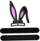 Gatuida Headphone Bunny Ears Silicone Headset Decor Cosplay Props Rabbit Ears for Gaming