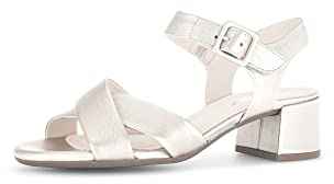 Gabor Damen Riemchensandalen, Frauen Sandalen,Moderate Mehrweite (G),Freizeitschuhe,offene Schuhe,Strandschuhe,Puder (LDS),38 EU / 5 UK