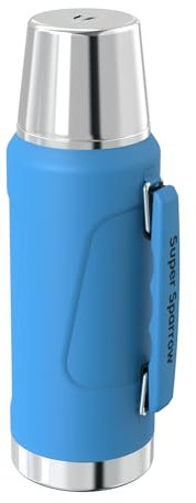 Super Sparrow Stainless Steel Water Bottle - 1500ml - Wide Mouth Vacuum Insulated Flask - BPA-Free ThermosBottle - Leakproof Lid Doubles as Cup