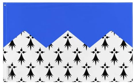 Drapeau Côtes-d'Armor Plusieurs Tailles en Polyester 90x150cm 2. 2 œillets à gauche