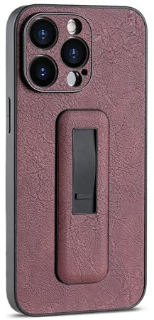 MINUUISCT Coque de protection pour iPhone 11 - Avec poignée en silicone et polyuréthane thermoplastique - Anti-chocs et anti-rayures - Rouge vin