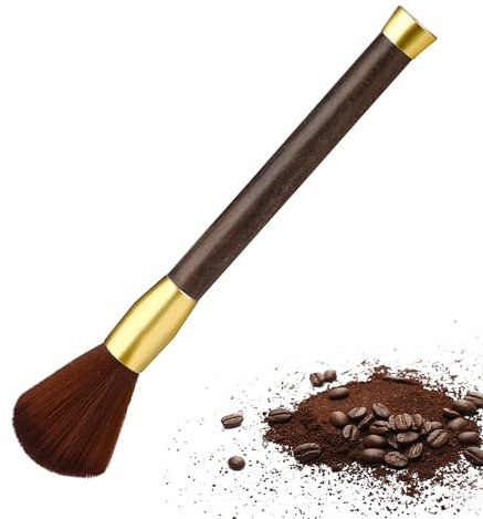 Molain Coffee Cleaning Brush, 16.7x1.58CM Coffee Machine Brush Coffee Accessories Cleaning Brush Barista Brush for Coffee Grinder and Espresso Machine with Vegan Brush Hair