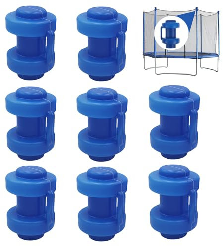 8 Stück Endkappen Für Trampolin,Pfostenkappen Für Die Netzstangen des Trampolins,Trampolin Endkappen,Abschlusskappen Pfostenkappen,Trampolin Ersatzteile,Ø 25 MM