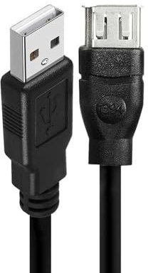 Denash Firewire 1394 6 Pin Female to USB 2.0 AM Charging Cable, Plug and Play IEEE1394 Digital Camera Adapter, Flexible PVC Cord for DV Camcorder and Mini D8 Video Recorder, 7.9in/20cm