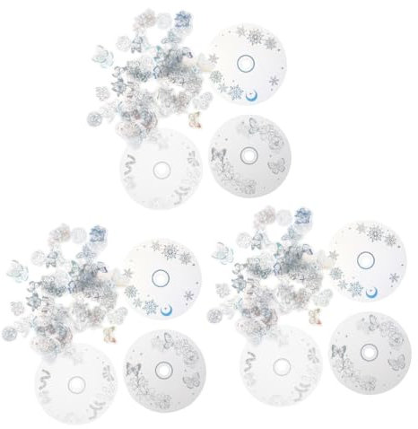 HOODANCOS 3 Sets Scrapbooking-Aufkleber-Set Bastelpapier-Aufkleber Zarte Scrapbook-Aufkleber Für Dekorative Hintergründe Papier 300 Blatt * 3