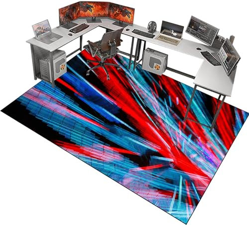 Tapis de Protection de Sol pour sols durs, Tapis de Chaise de Bureau, Tapis Chaise Gaming Antidérapant, Tapis protège sol sous chaise , Tapis Protecteur de Sol pour Fauteuils de Gaming 200 x 300 cm