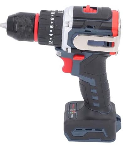 21-V-Schlagbohrmaschine ohne Werkzeug, Ergonomischer Griff, ABS-Material, 10-mm-Bohrfutter, für Hausrenovierung, Holzbearbeitung, Metallbearbeitung