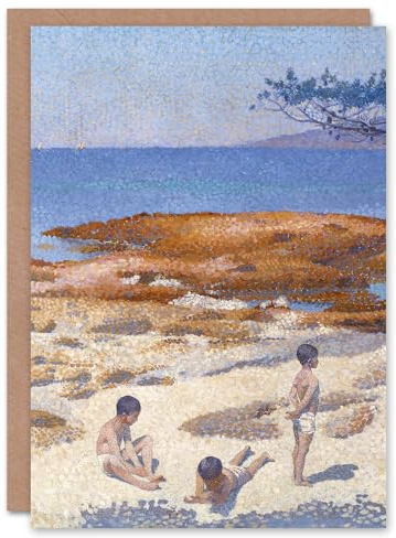 Artery8 Henri Edmond Cross Art Card Beach at Cabasson Seaside