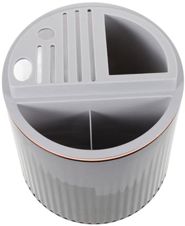 FUNNETOYU Porta del coltello rotabile rotante regolabile cremagliera cucchiai Organizzatore di utensili da cucina organizzatore di posate conservazione delle bacchette porta posate pp Grigio
