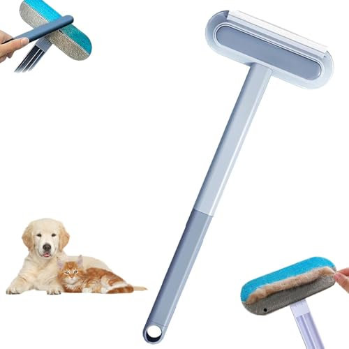 Pets Hair Remover, Multifunctional Removal Brush, 2025 New 4 in 1 PetHair Removal Tool, Adjustable Dog Cat Hair Catcher Carpet Rake with Hooks for Couch,Reusable Dog HairRemover (1pc)